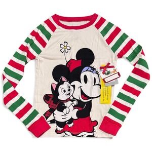 Disney Store Minnie Mouse Holiday Top Girls Size 10 NWT